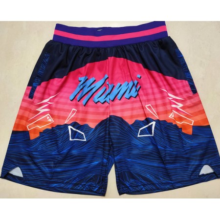 NBA Miami Heat Uomo Pantaloncini Tascabili M006 Swingman